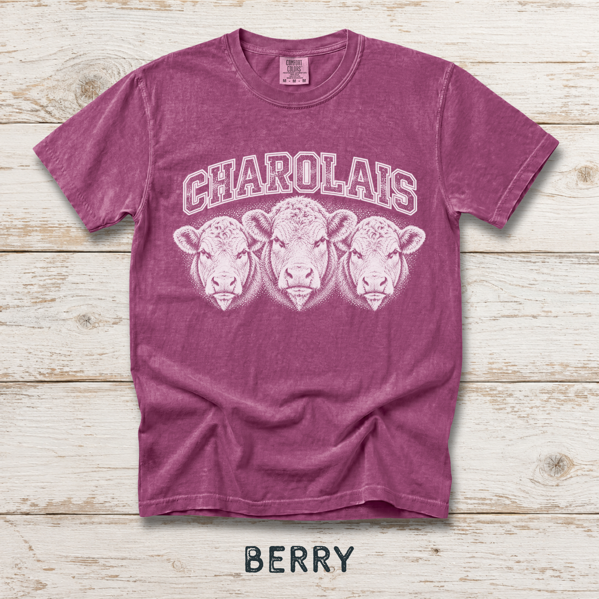 Charolais Unisex Comfort Colors® Garment-Dyed T-shirt