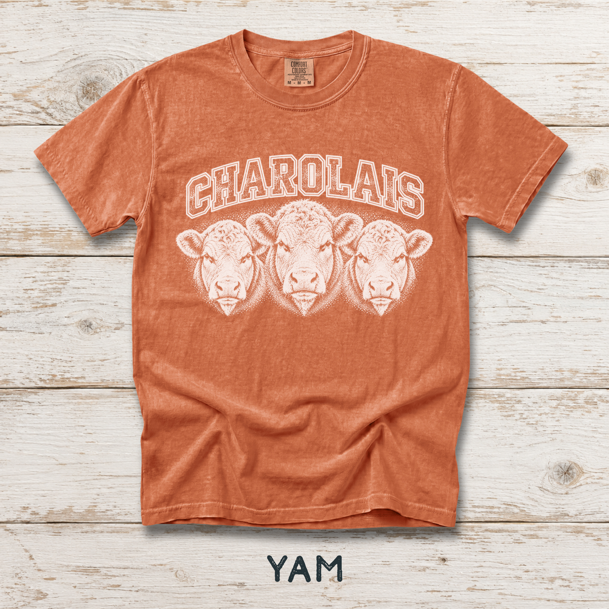 Charolais Unisex Comfort Colors® Garment-Dyed T-shirt