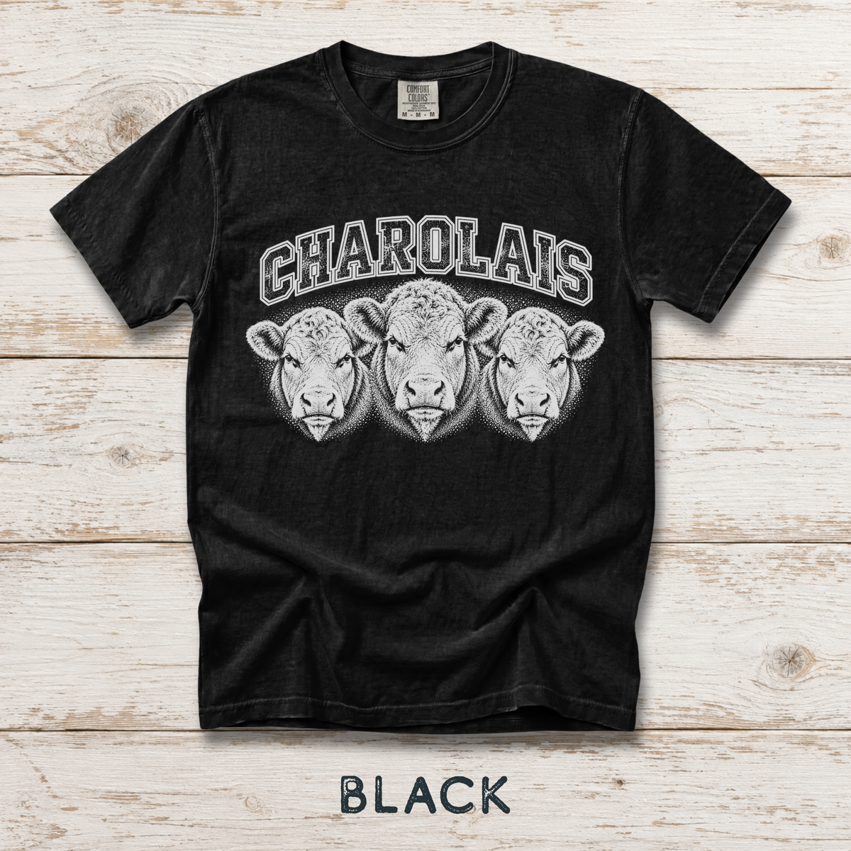Charolais Unisex Comfort Colors® Garment-Dyed T-shirt
