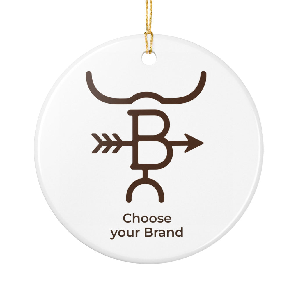 Personalised Ranch/Farm Cattle Ceramic Ornament