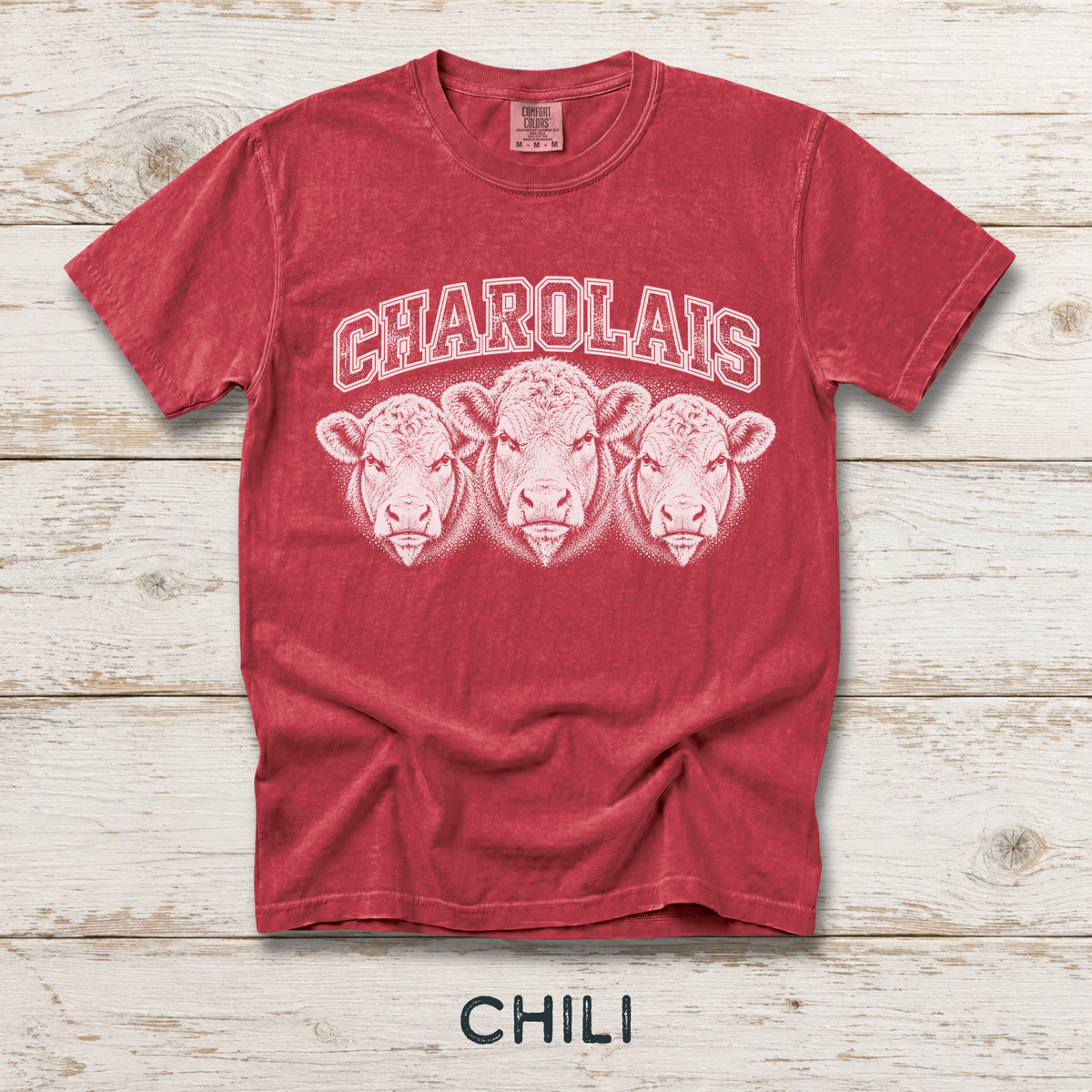 Charolais Unisex Comfort Colors® Garment-Dyed T-shirt