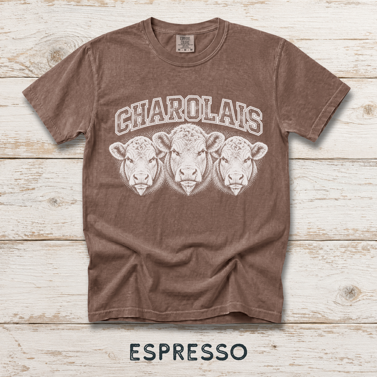 Charolais Unisex Comfort Colors® Garment-Dyed T-shirt