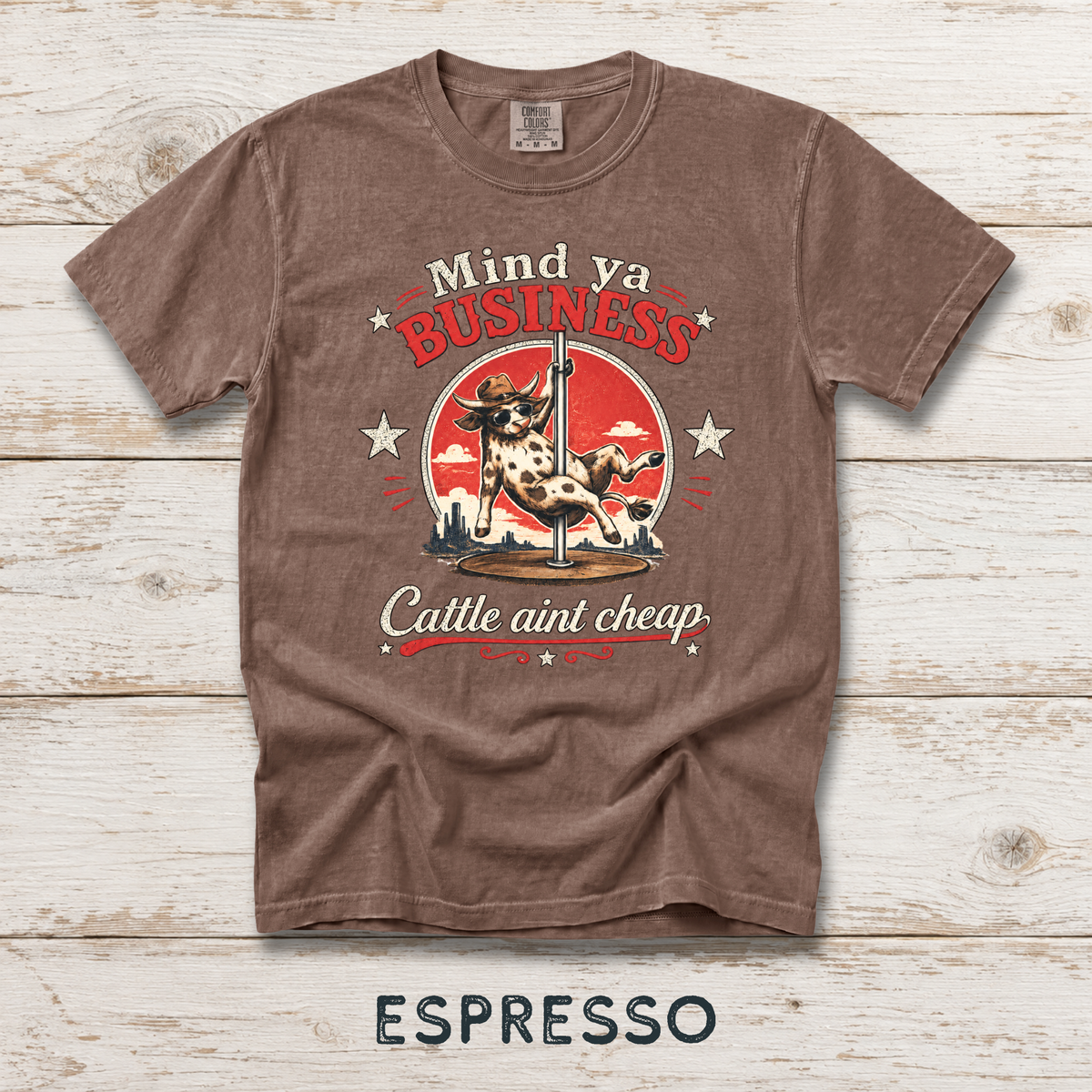 Mind Ya' Business Cattle Unisex Comfort Colors® Garment-Dyed T-shirt