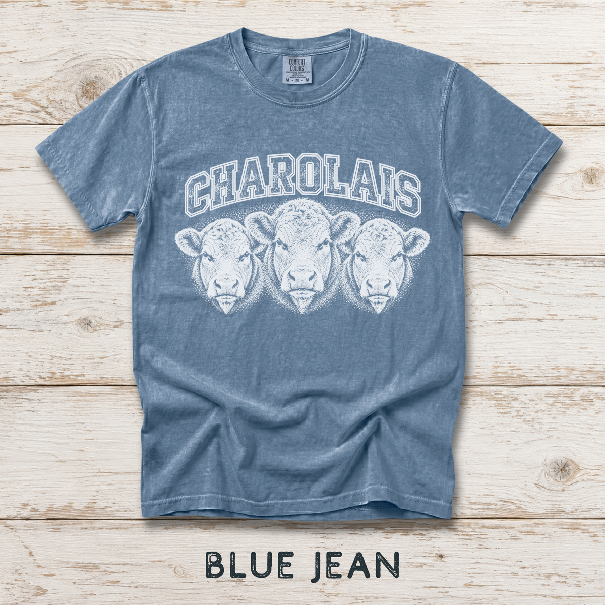 Charolais Unisex Comfort Colors® Garment-Dyed T-shirt