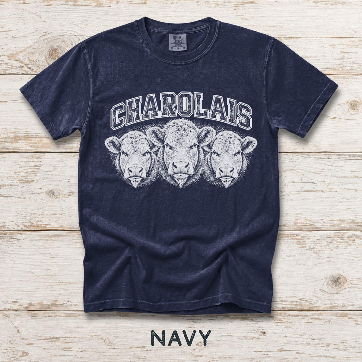 Charolais Unisex Comfort Colors® Garment-Dyed T-shirt